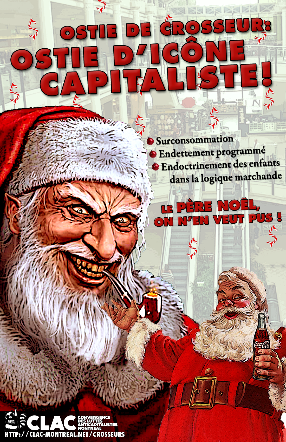 Crosseur de décembre 2012: Père Noël, icône capitaliste! | CLAC-Montréal